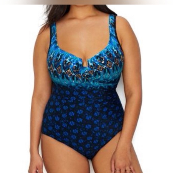 Miraclesuit Plus Size Sunset Cay Escape Underwire
One Piece Women's Size 10 Swim - Picture 1 of 7